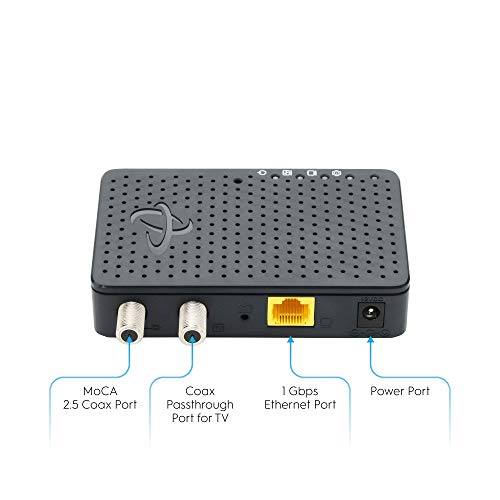 Hitron HTEM4 Bonded MoCA 2.5 Adapter (2-Pack) | 1 Gbps Ethernet