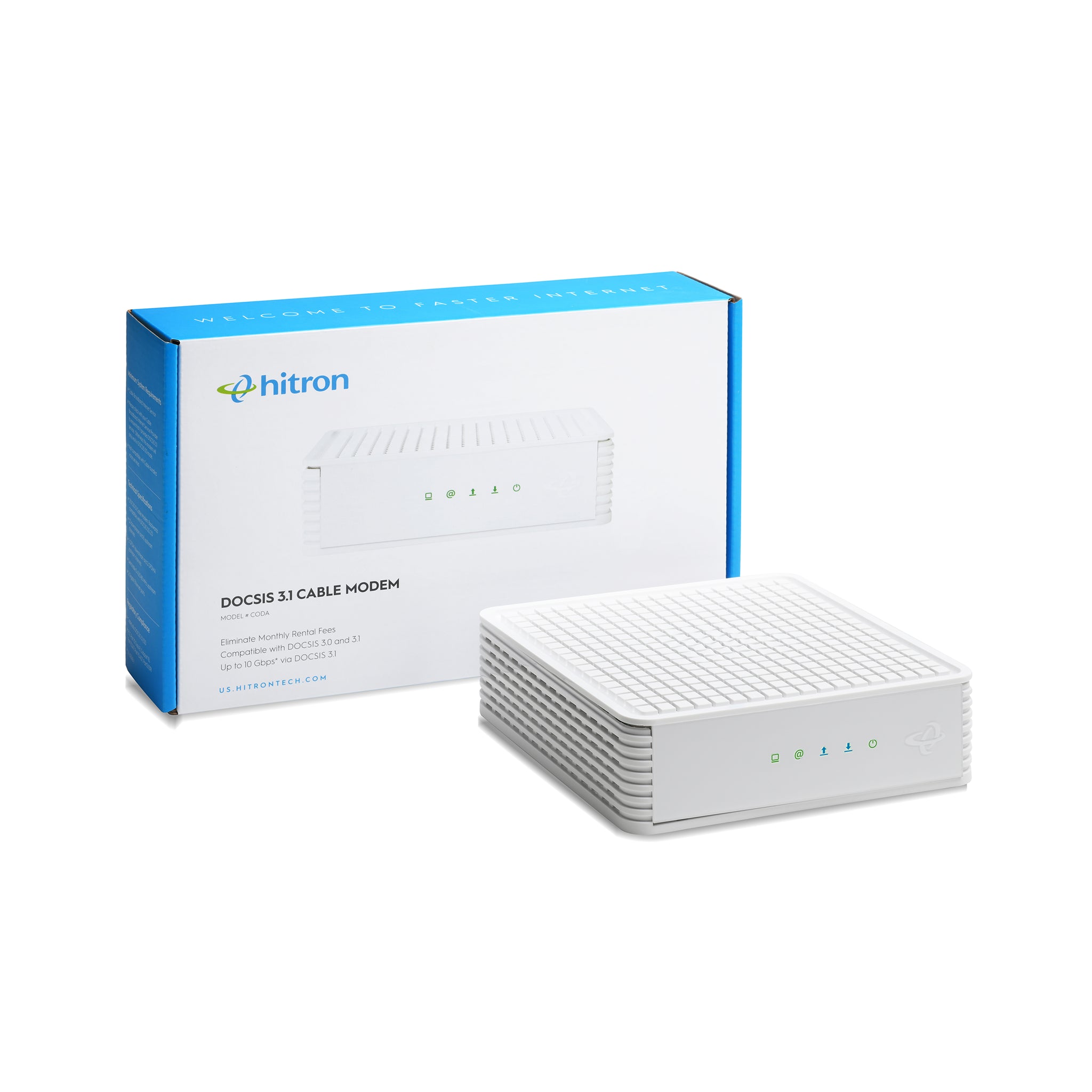 Hitron CODA DOCSIS 3.1 Gigabit Cable Modem for Xfinity®, Spectrum® & Cox®