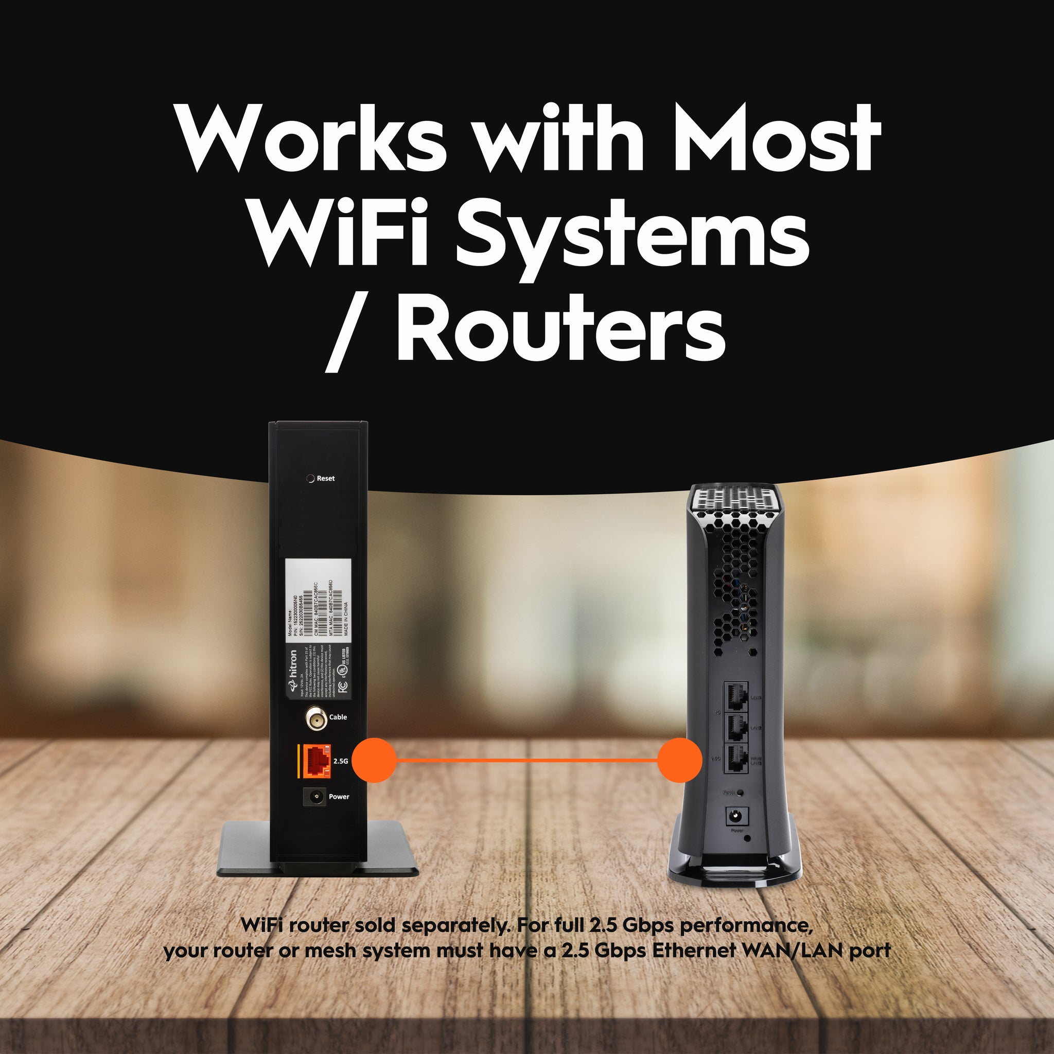 Hitron CODA56 Multi-Gigabit DOCSIS 3.1 Modem (Black)