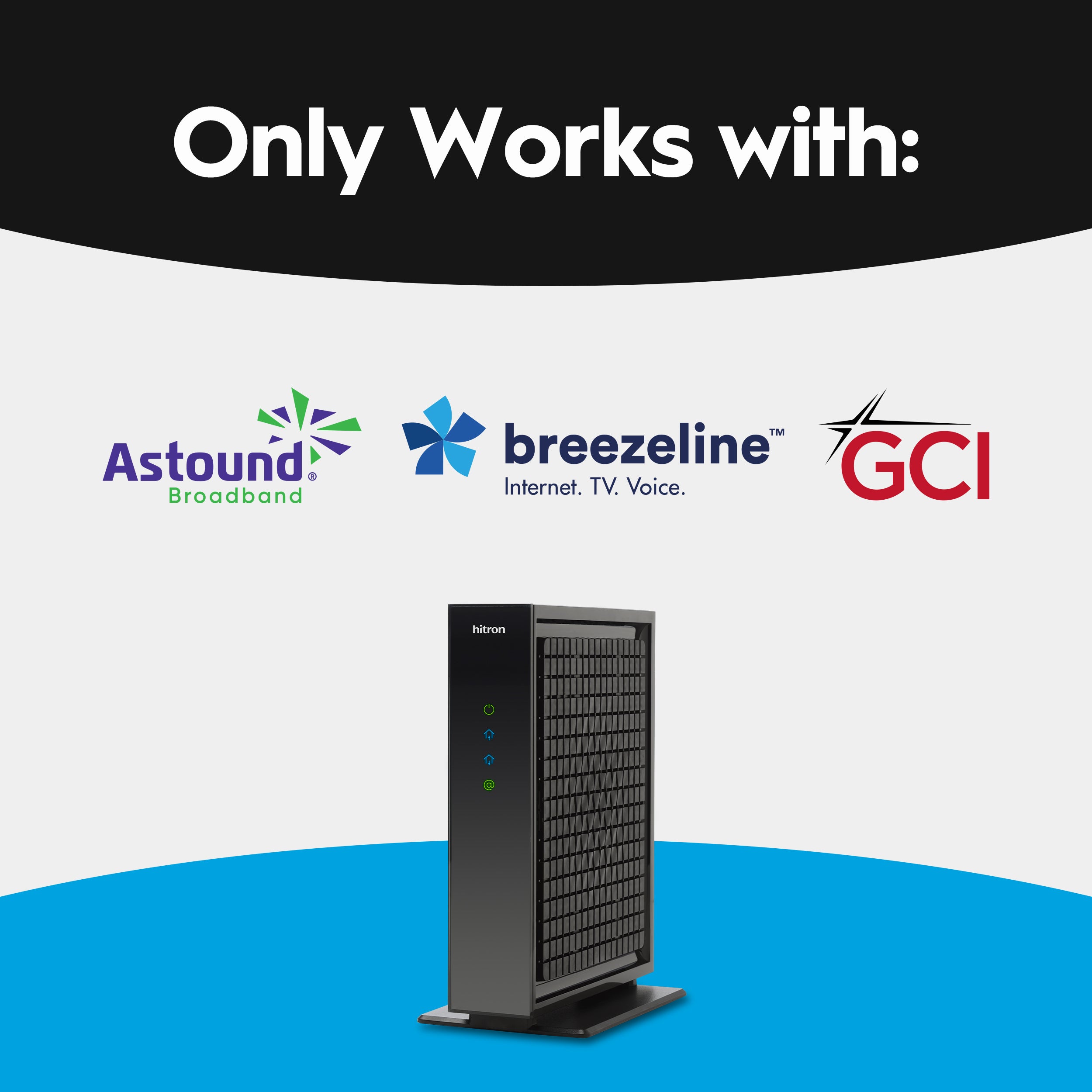 CODA57 DOCSIS 3.1 Cable Modem for Astound, Breezeline & GCI