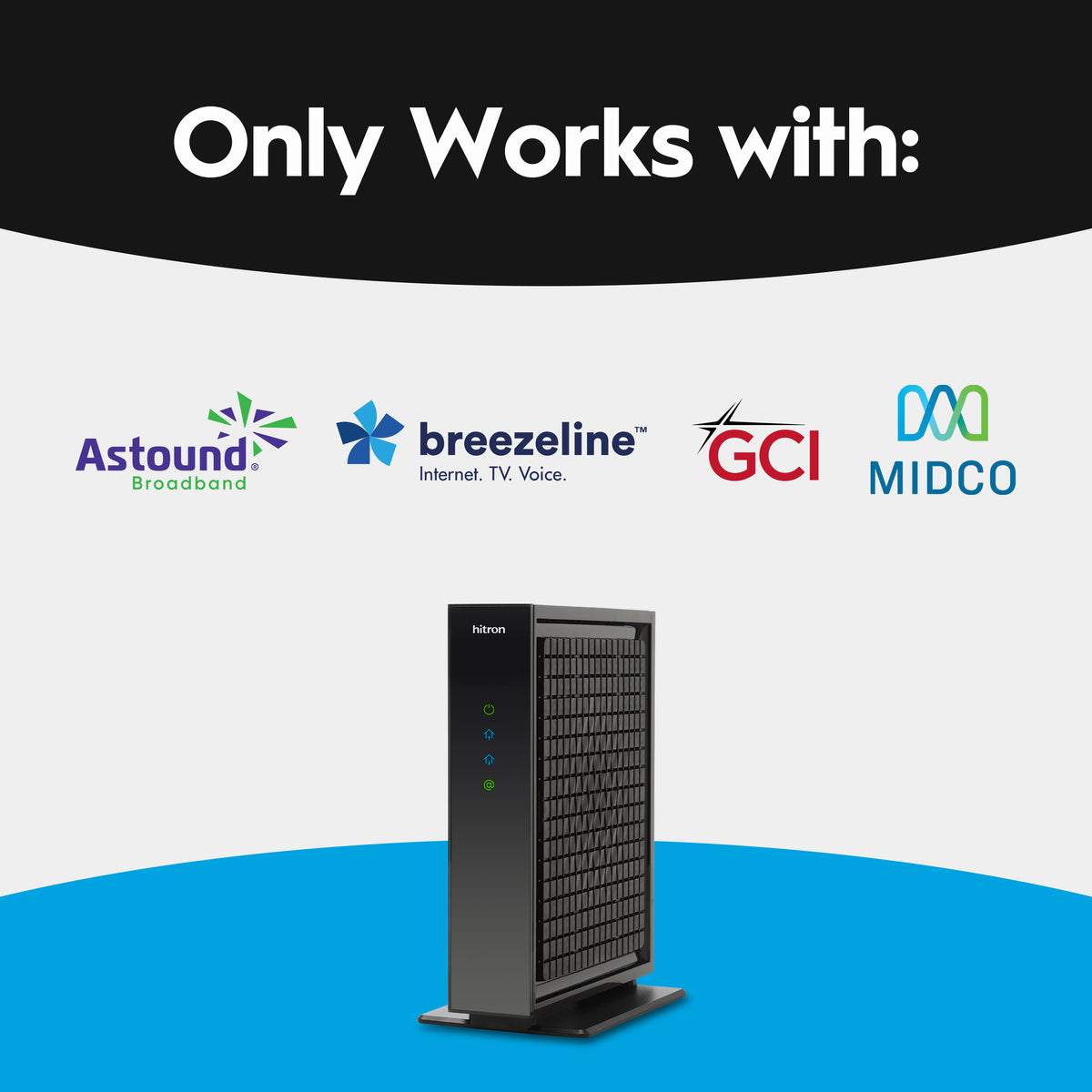 CODA57 DOCSIS 3.1 Cable Modem for Astound, Breezeline, GCI & Midco