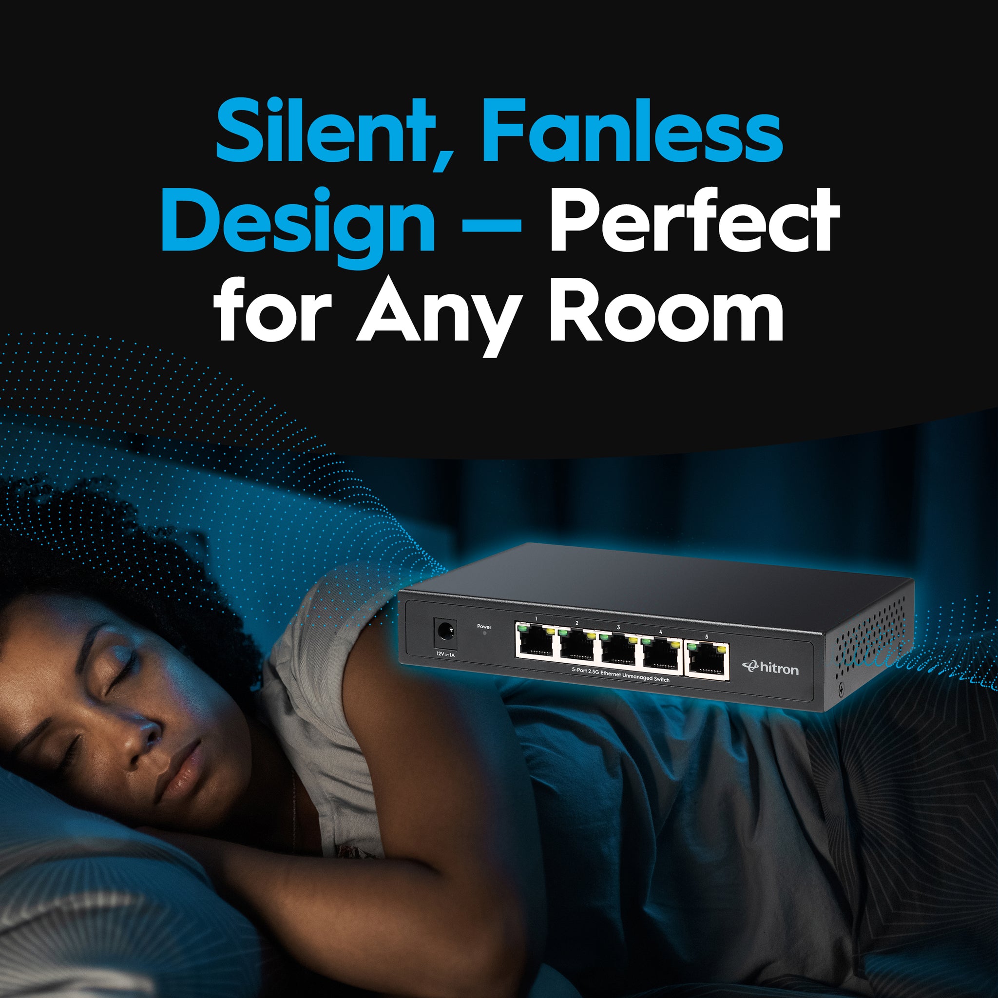 Hitron APEX2005 5-Port 2.5G Unmanaged Ethernet Switch