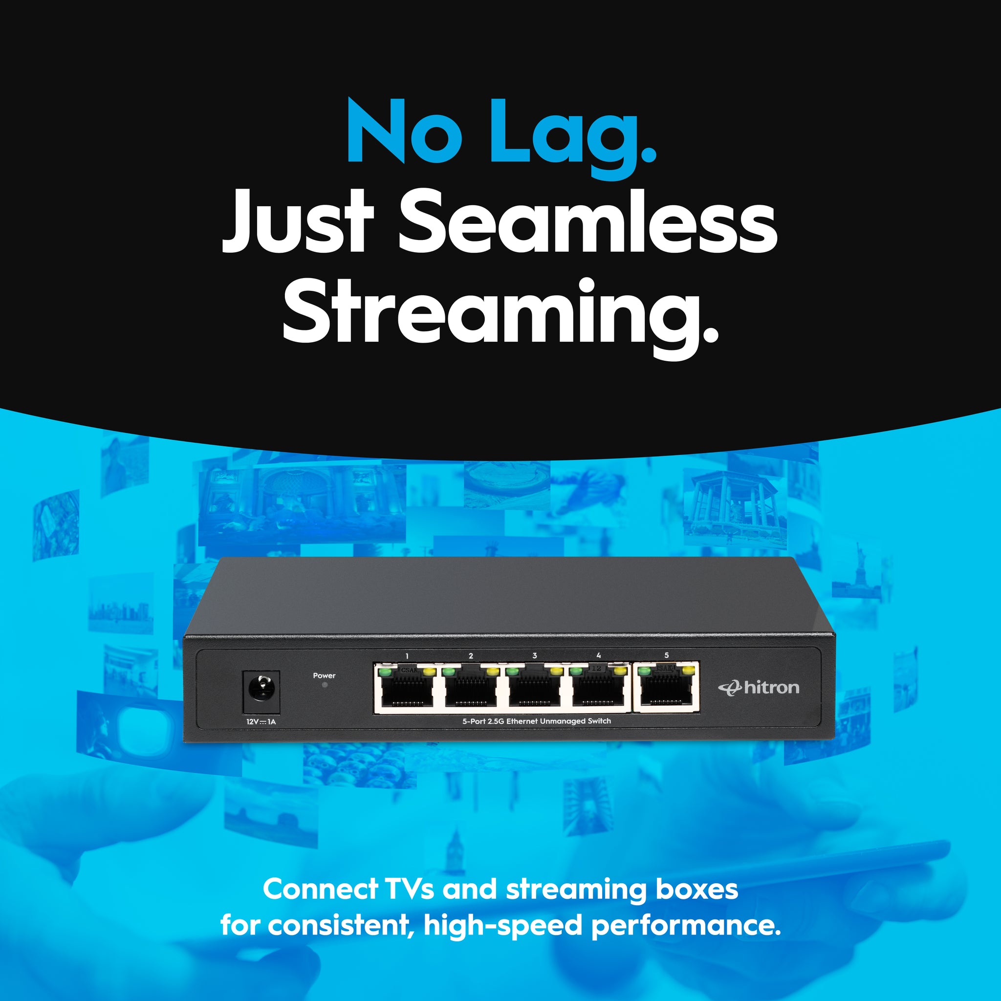 Hitron APEX2005 5-Port 2.5G Unmanaged Ethernet Switch